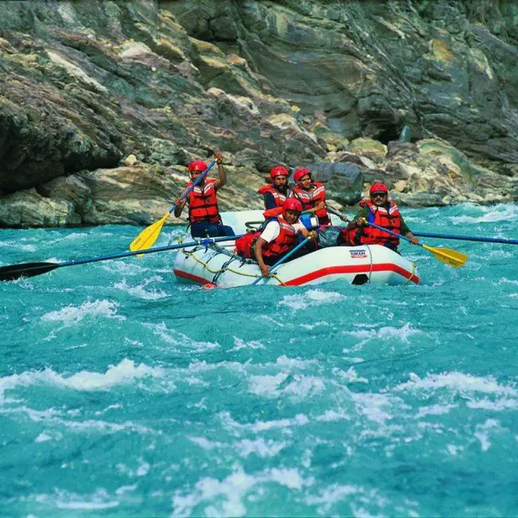 River Rafting in Rishikesh suspended
