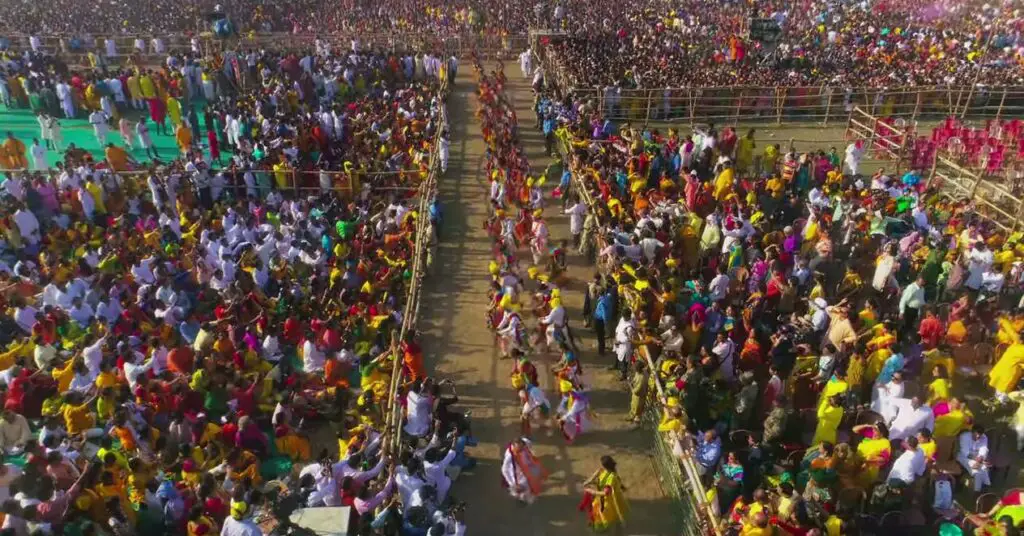 Basanta Utsav in Shantiniketan, West Bengal