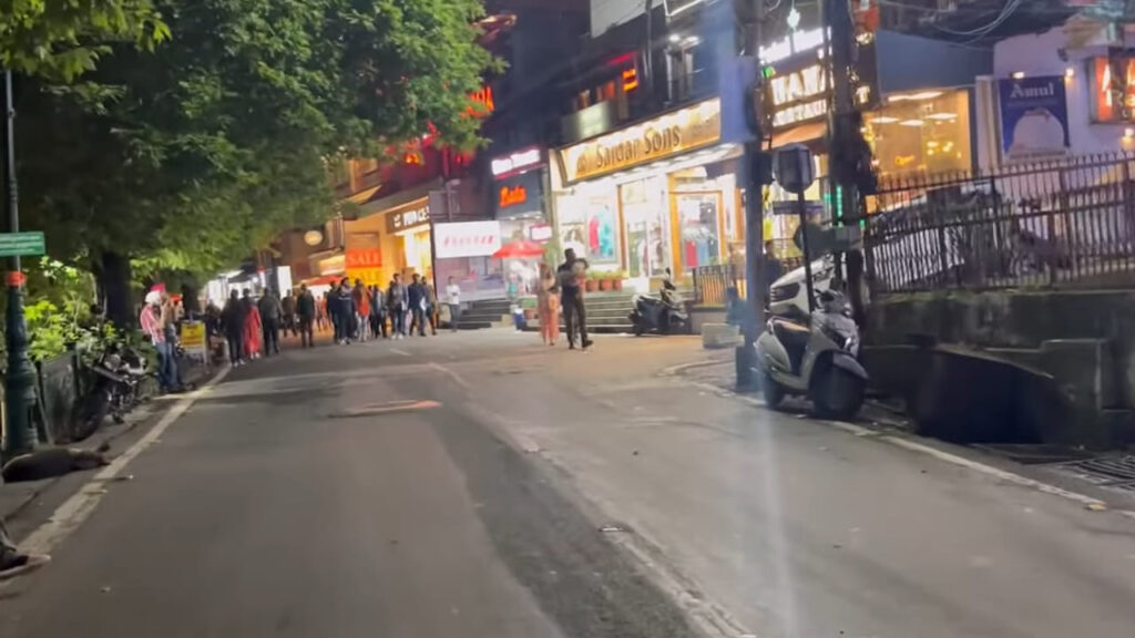 Mall Road in Nainital