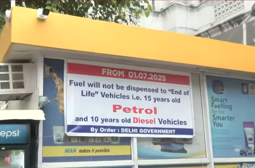 Petrol Diesel Vehicle Ban in Delhi From 1 July 2025